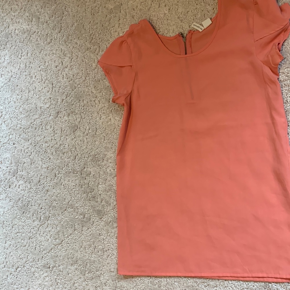 XS tangerine blouse